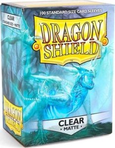 Dragon Shield Koszulki PREMIUM na karty talię Pokemon MtG Magic MATOWE Dragon Shield Sleeves protektory Przezroczyste (100 sztuk) 1