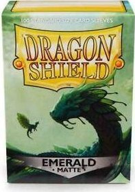 Dragon Shield Koszulki PREMIUM na karty talię Pokemon MtG Magic MATOWE Dragon Shield Sleeves protektory Emerald (100 sztuk) 1