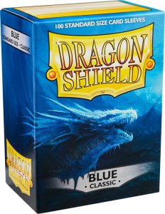 Dragon Shield Koszulki PREMIUM na karty talię Pokemon MtG Magic Classic Dragon Shield Sleeves protektory Niebieskie (100 sztuk) 1