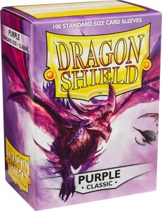 Dragon Shield Koszulki PREMIUM na karty talię Pokemon MtG Magic Classic Dragon Shield Sleeves protektory Fioletowe (100 sztuk) 1