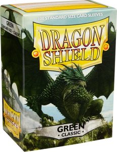 Dragon Shield Koszulki PREMIUM na karty talię Pokemon MtG Magic Classic Dragon Shield Sleeves protektory Zielone (100 sztuk) 1