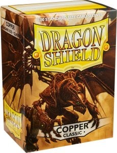 Dragon Shield Koszulki PREMIUM na karty talię Pokemon MtG Magic Classic Dragon Shield Sleeves protektory Miedziane (100 sztuk) 1