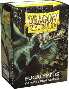 Dragon Shield Koszulki PREMIUM na karty talię Pokemon MtG Magic Dual MATTE Dragon Shield Sleeves protektory Eucalyptus (100 sztuk) 1