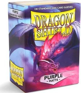 Dragon Shield Koszulki PREMIUM na karty talię Pokemon MtG Magic MATOWE Dragon Shield Sleeves protektory Fioletowy (100 sztuk) 1