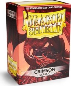 Dragon Shield Koszulki PREMIUM na karty talię Pokemon MtG Magic Classic Dragon Shield Sleeves protektory Crimson (100 sztuk) 1