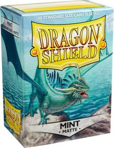 Dragon Shield Koszulki PREMIUM na karty talię Pokemon MtG Magic MATOWE Dragon Shield Sleeves protektory Miętowe (100 sztuk) 1