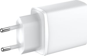 Ładowarka Vision Profesjonalna, nadająca się do instalacji ładowarka USB-A z adapterem wtyczki EU z fabryki z certyfikatem MFI, 18W, 3.6-6V/3A, 6-9V/2A, 9-12V/1.5A, QuickCharge QC3.0, wtyczka Schuko EU, USB-A gniazdo, biała 2