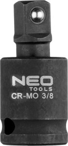 Neo Zestaw przegubów udarowych 3 szt., 1/4", 3/8", 1/2" 4