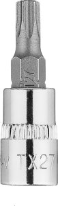 Neo Końcówka TORX TX27 na nasadce 1/4", krótka, 37 mm 6