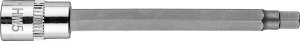 Neo Końcówka sześciokątna H5 na nasadce 1/4", długa, 87 mm 2