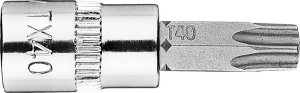 Neo Końcówka TORX TX40 na nasadce 1/4", krótka, 37 mm 2