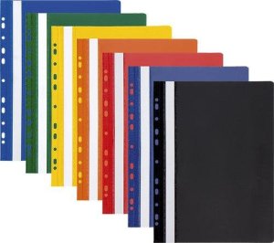 BIUR-FOL Skoroszyt plastikowy z perforacją A4 BIUR-FOL SPP-02-04 żółty PP 6