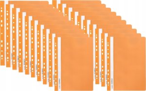 BIUR-FOL Skoroszyt plastikowy z perforacją A4 BIUR-FOL SPP-02-08 pomarańczowy PP 2