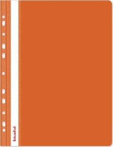 BIUR-FOL Skoroszyt plastikowy z perforacją A4 BIUR-FOL SPP-02-08 pomarańczowy PP 3