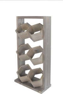 Wamar-Sosenka Drewniany ziołownik kwietnik wertykalny RD-8/2x3 - Szary 3