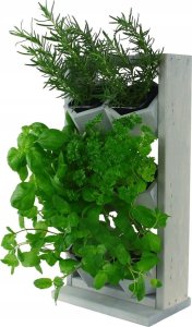 Wamar-Sosenka Drewniany ziołownik kwietnik wertykalny RD-8/2x3 - Szary 5