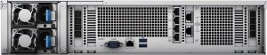 Serwer plików Synology SA6400 - NAS-Server - 12 gniazd - Rack - do zabudowy - RAID RAID 0, 1, 5, 6, 10, JBOD, RAID F1 - RAM 32 GB - Gigabit Ethernet / 10 Gigabit Ethernet - iSCSI Support - 2U 4