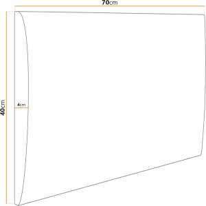 Ravio Panel tapicerowany - Tkanina Mono 70x40 4