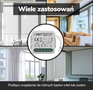 OXT MODUŁ OXT MINI STEROWNIK 2 ROLETY ZIGBEE TUYA 3