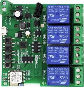 OXT SONOFF 4CH DC 5-32V WIFI + RF433MHZ BEZNAPIĘCIOWY 1