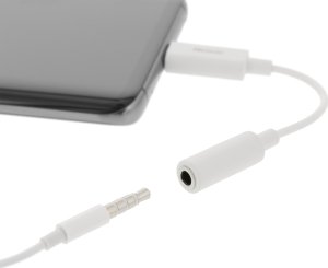 Deltaco USB-C do adaptera 3,5 mm 10 cm aktywny biały USBC-1145 2