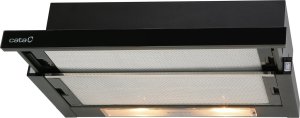 Okap Cata Hood TF 2003 600 GBK Telescopic Szerokość 60 cm 390 m³/h Mechanical control LED Czarny Glass 12