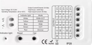 Tuya KONTROLER LED MINI RGBCCT 5IN1 ZIGBEE GL TUYA / PHILIPS HUE 1