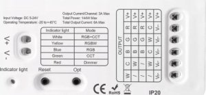 Tuya KONTROLER LED MINI RGBCCT 5IN1 ZIGBEE GL TUYA / PHILIPS HUE 2