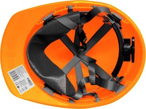 Neo Hełm przemysłowy z paskiem podbródkowym, pomarańczowy 8