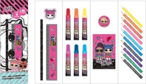 CS ENTERTAINMENT GROUP Zestaw Przyborów Szkolnych Z Kolorowankami  35 El. Lol Surprise 2