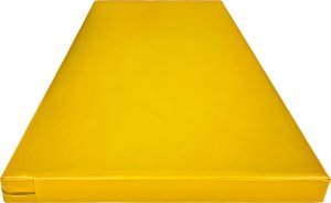 UnderFit Materac gimnastyczny 120 x 60 x 6 cm twardy żółty 2
