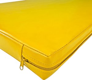 UnderFit Materac gimnastyczny 120 x 60 x 6 cm miękki żółty 4
