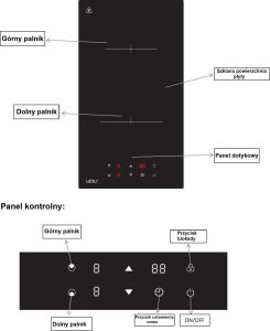 Płyta grzewcza VOV PŁYTA INDUKCYJNA 2 POLA DO ZABUDOWY WOLNOSTOJĄCA 4