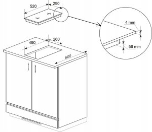 Płyta grzewcza VOV PŁYTA INDUKCYJNA 2 POLA DO ZABUDOWY WOLNOSTOJĄCA 5