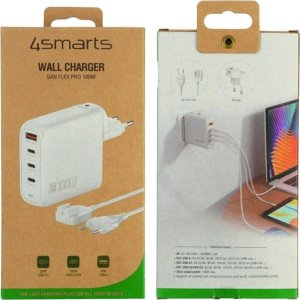 Ładowarka 4smarts Ładowarka GaN Flex Pro 100W 3 USB-C+1 USB-A biały 6