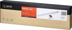 Orno PEEGEL LED 6W, lampa nad lustro, 540lm, 4000K, dł.40 cm, tworzywo sztuczne+akryl 3