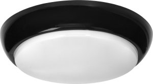 Orno KOKO oprawa LED, 12W, 3000K, 1100lm, czarna-polipropylen, klosz matowy-poliwęglan, IP44, IK10 1