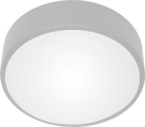 Lampa sufitowa Orno OVO plafon 2xE27 z mikrofalowym czujnikiem ruchu, 2x24W, szara stal, klosz szklany matowy, IP20, ? 300 1