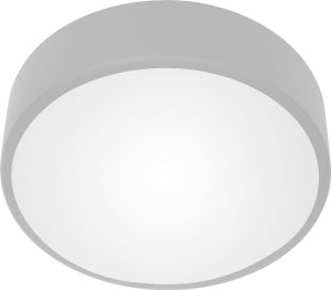 Lampa sufitowa Orno OVO plafon 3xE27 z mikrofalowym czujnikiem ruchu, 3x24W, szara stal, klosz szklany matowy, IP20, ? 400 1