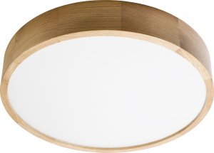 Lampa sufitowa Orno OVO plafon 4xE27, 4x24W, dębowy, klosz szklany matowy, IP20, ? 475 1