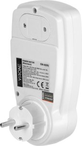 Orno Jednotaryfowy watomierz, kalkulator energii z wyświetlaczem LCD, jedna taryfa, wbudowany akumulator, wersja Schuko 8