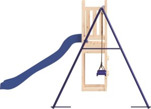 vidaXL Plac zabaw do ogrodu, lite drewno sosnowe 5