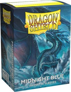 Dragon Shield Koszulki PREMIUM na karty talię Pokemon MtG Magic MATOWE Dragon Shield Sleeves protektory Midnight Blue (100 sztuk) 1