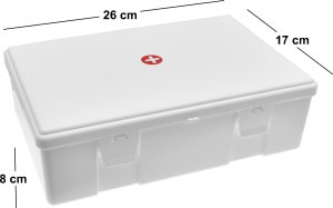 Anplast Apteczka pojemnik na Leki 26 x 17 x 8cm White 2,5L 2