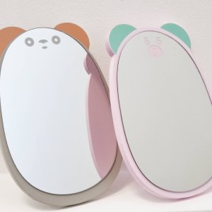 myHomelife Lusterko drewniane na nóżkach stojące miś 5