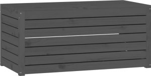 Skrzynia ogrodowa vidaXL 4-cz. zestaw skrzyń ogrodowych, szary, lite drewno sosnowe 10