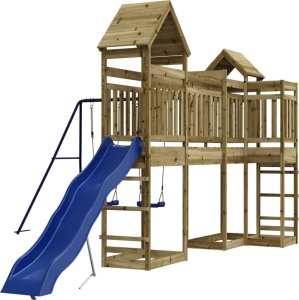 vidaXL Plac zabaw do ogrodu, impregnowane drewno sosnowe 3