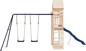 vidaXL Plac zabaw do ogrodu, lite drewno sosnowe 3