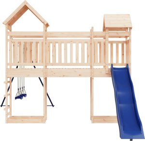 vidaXL Plac zabaw do ogrodu, lite drewno sosnowe 6