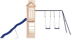 vidaXL Plac zabaw do ogrodu, lite drewno sosnowe 7